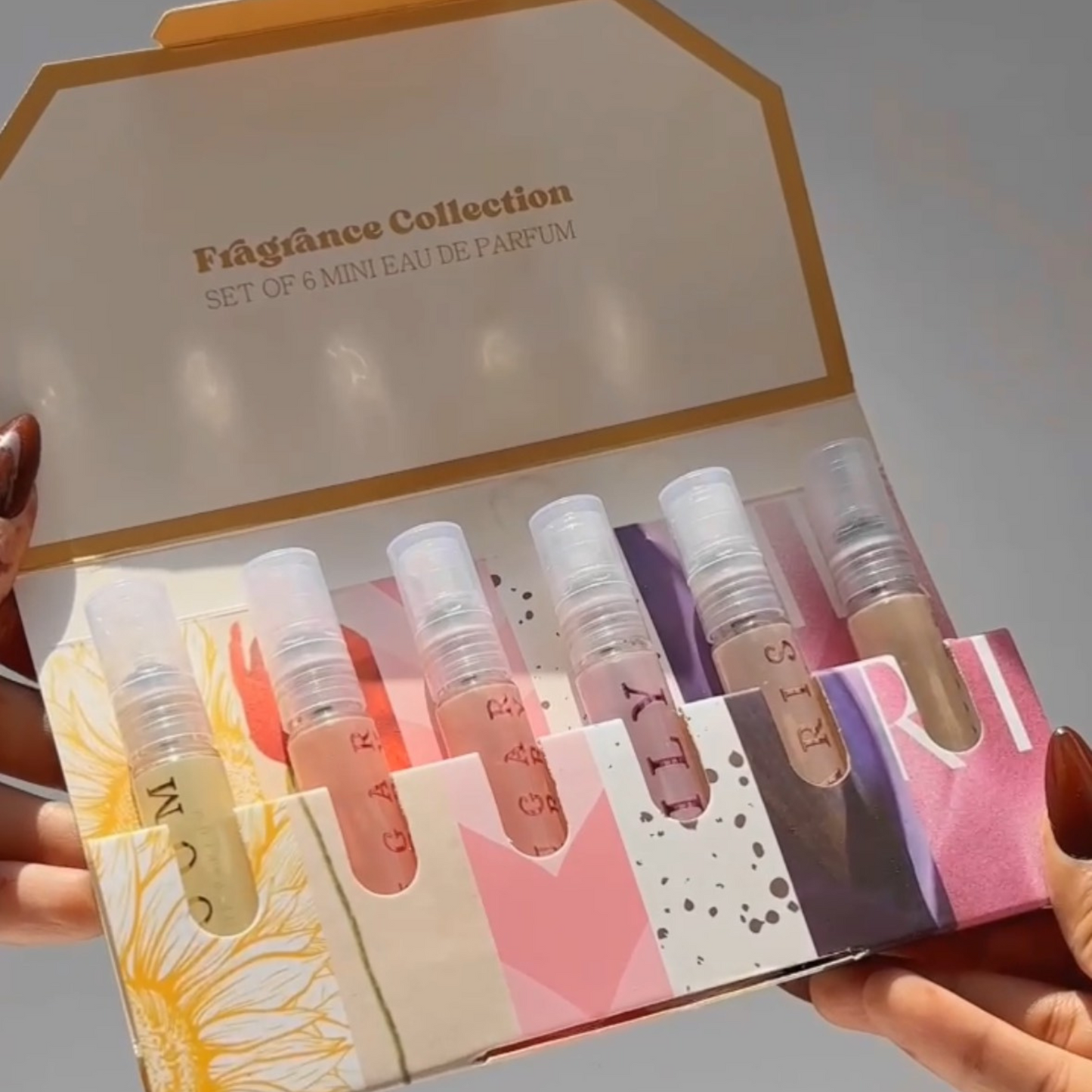 Itari Luxury Women Trial Pack Of 6 X 10Ml Pocket Perfumes Fragrance Mix Of Edp, Edt & Edc Long Lasting Perfume Sweet, Floral, Vanilla, Rose & Musky