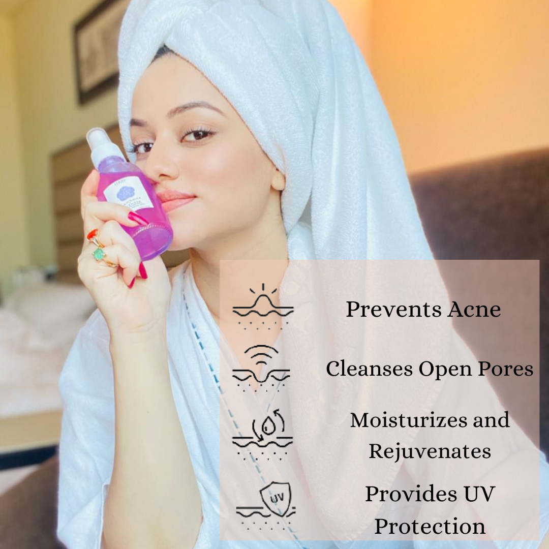Australian Green Clay Detoxifying Treatment Mask (200gms) + Lavender & Chamomile Anti-Acne Face Mist