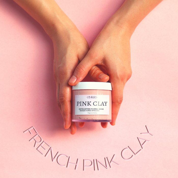French Pink Soufflé Clay Exfoliating Floral Mask | No Parabens, No Silicones, No Added Fragrance | 150gms