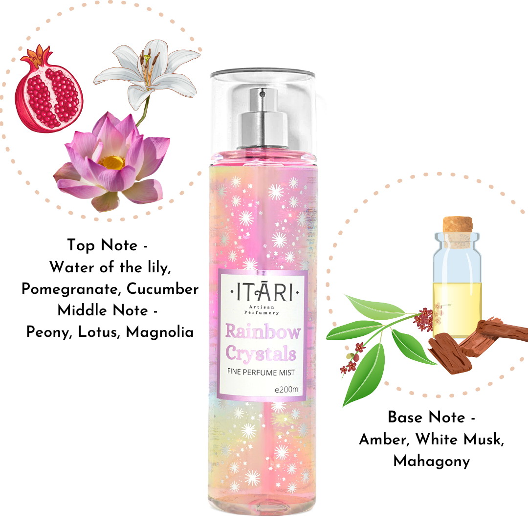 Rainbow Crytals Body Perfume Mist | 150ml
