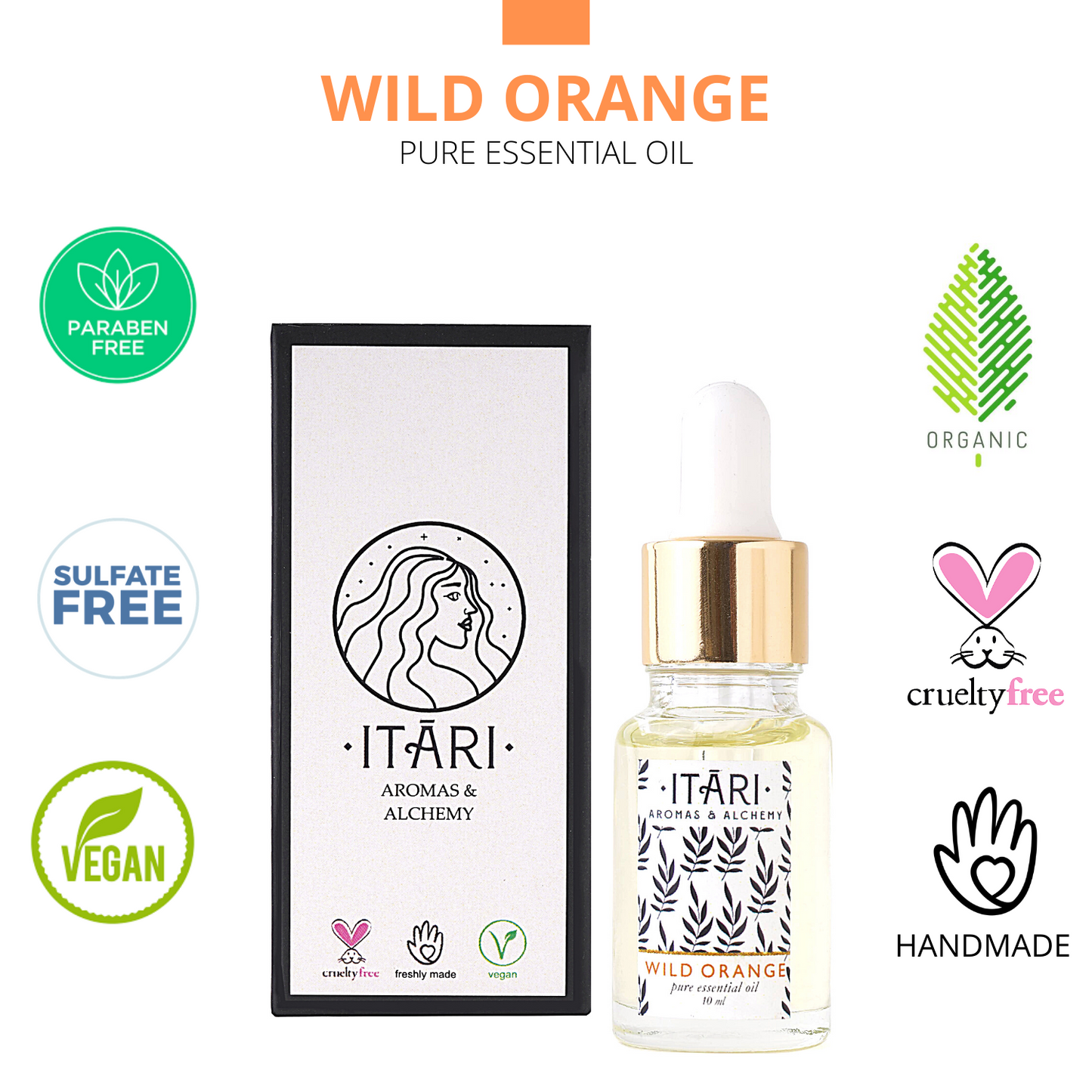 Pure Wild Orange Essential Oil | 100% Natural Ingredients Only No Petroleum Jelly