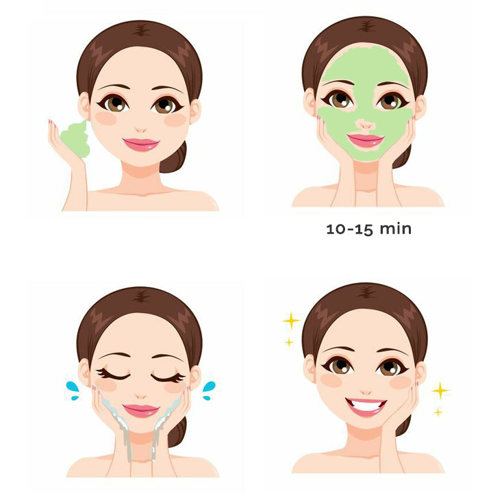 Australian Green Clay Detoxifying Treatment Mask (200gms) + Lavender & Chamomile Anti-Acne Face Mist