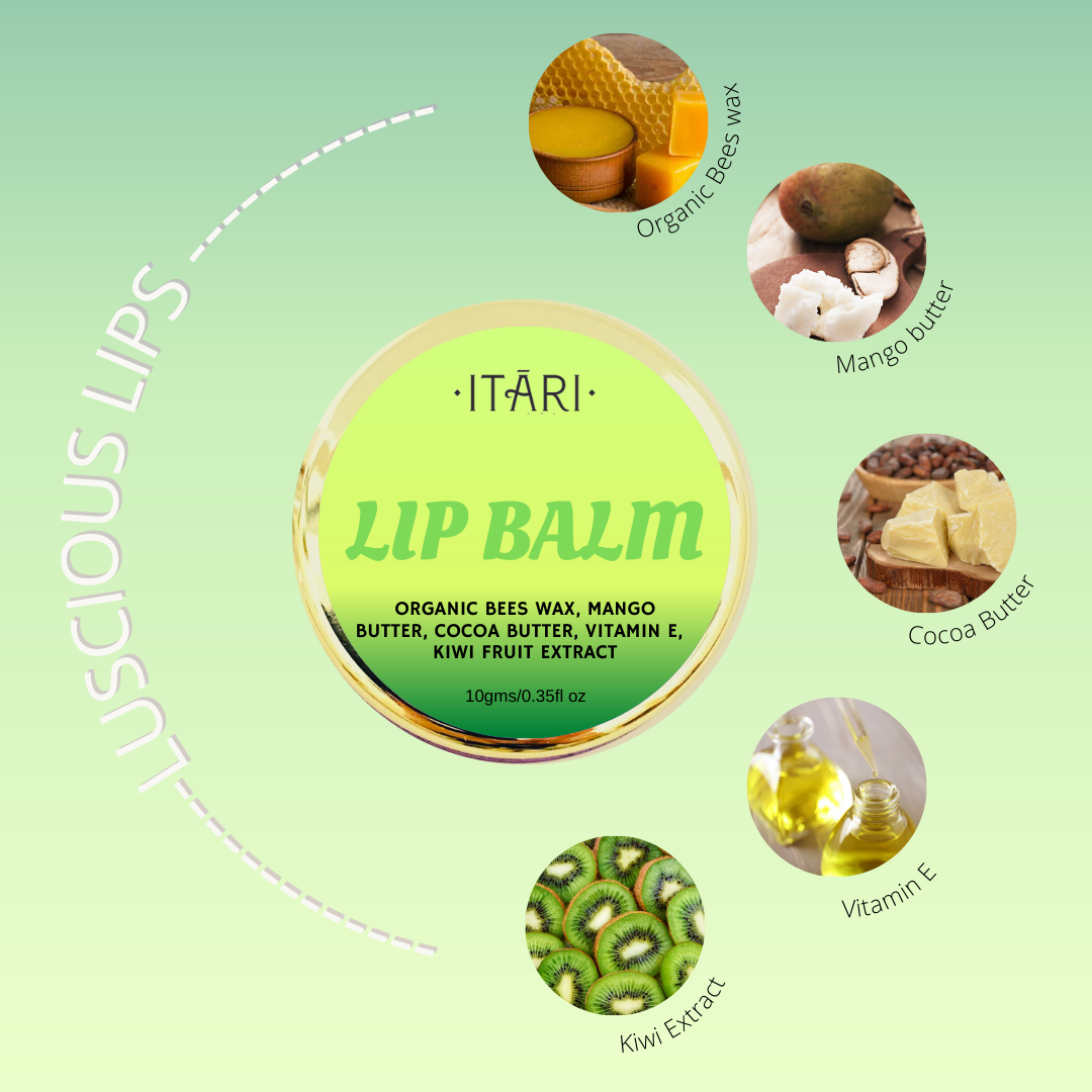 Kiwi Kiwi | Lip Balm | 10gms | 100% Natural Ingredients Only No Petroleum Jelly