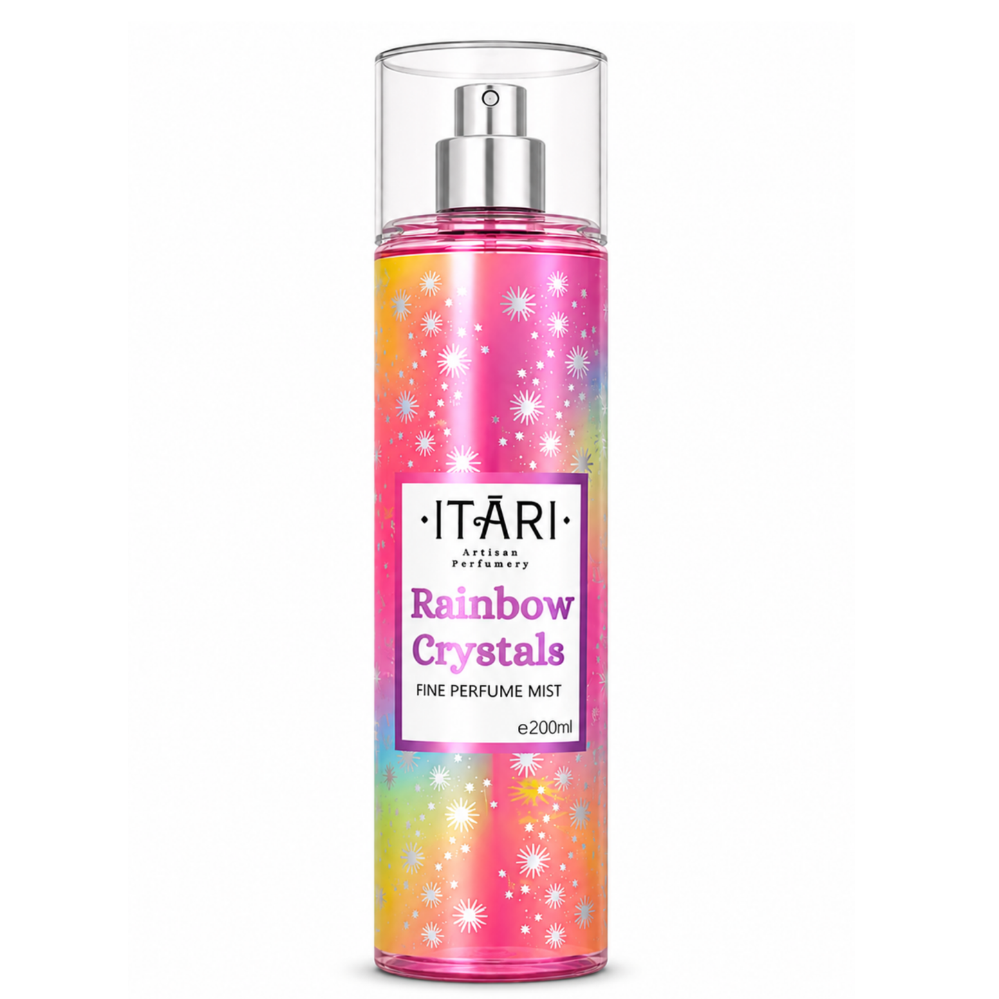 Rainbow Crystal Body Perfume Mist With Notes of Grapefruit, Strawberry & Peony 150ML