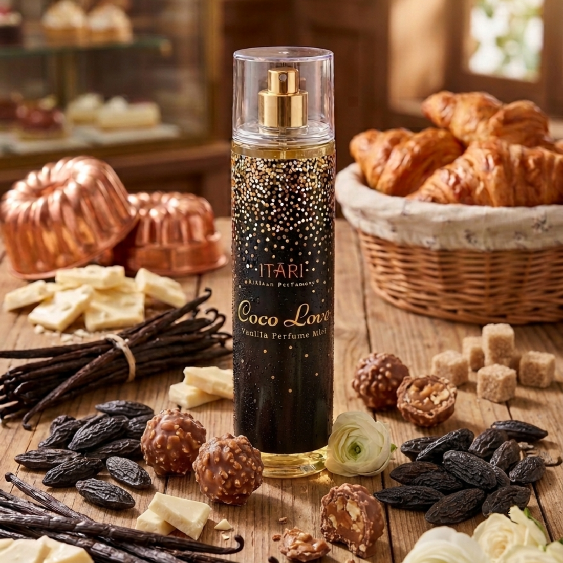 Itari Coco Love Perfume Mist | Rich Vanilla, Chocolate, Cinnamon, White Musk and Amber 150Ml