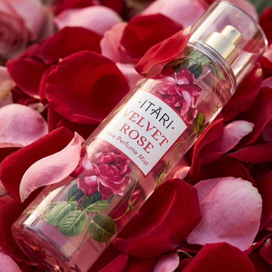 Velvet Rose Body Perfume Mist with Notes of Bulgarian Rose, Musk & Incense 150ml