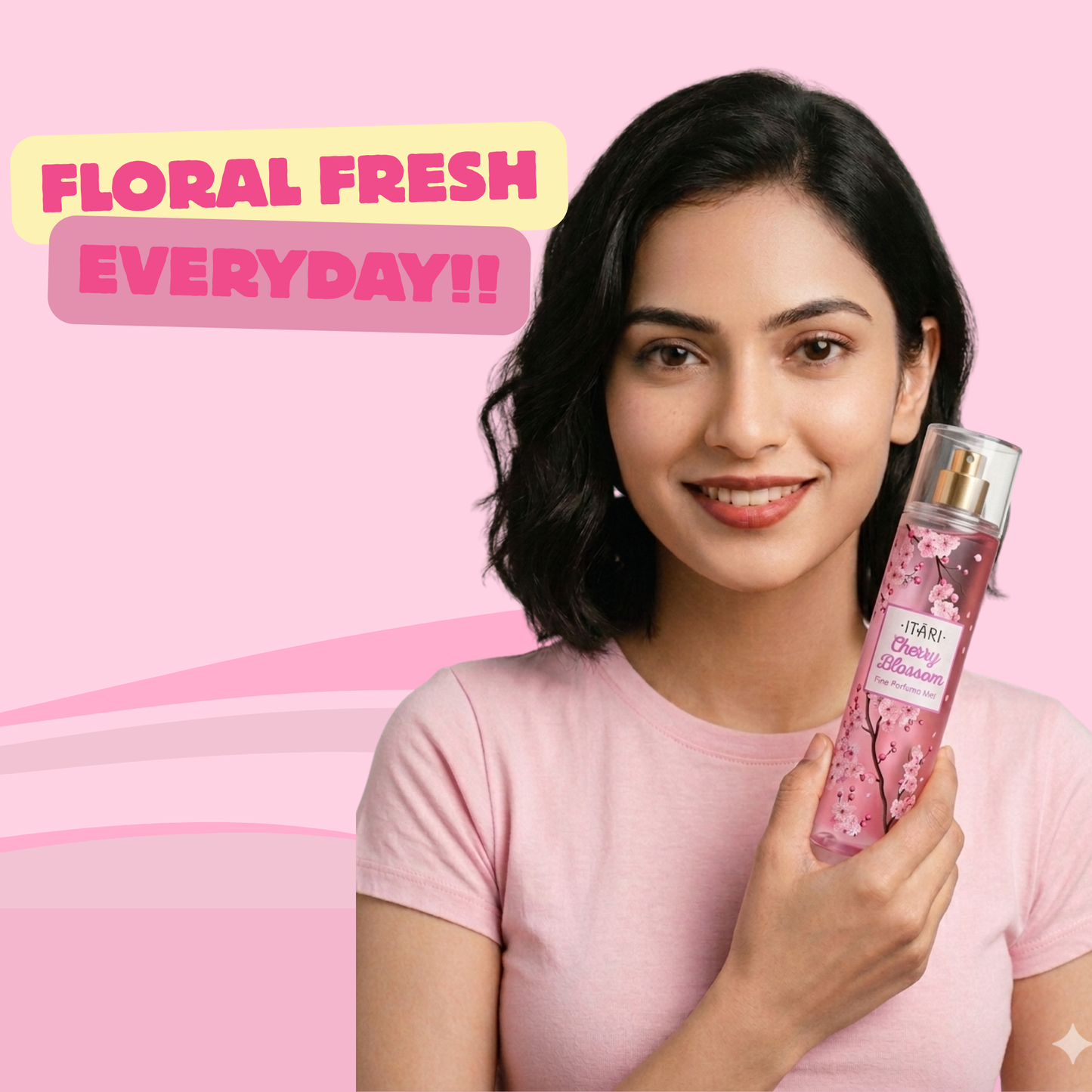 Cherry Blossom Body Perfume Mist with fresh floral notes of Japanese Cherry Blossom 150MLL