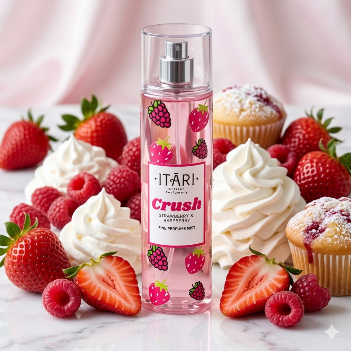 Crush Body Mist for Women with notes of Juicy Fresh Strawberry & Raspberry 150ML