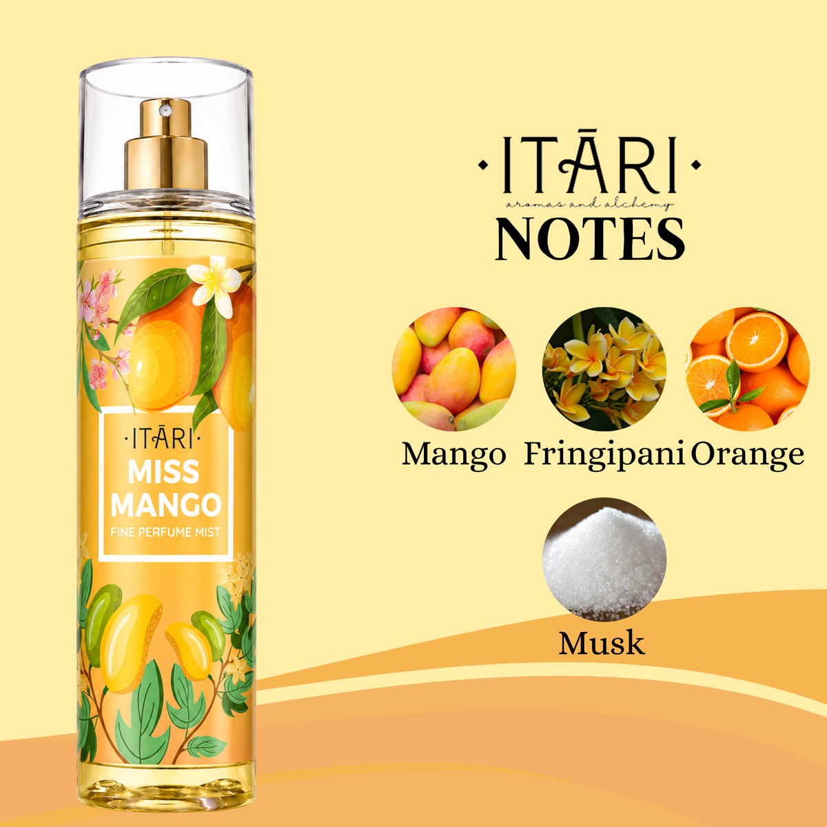 Miss Mango Body Mist for Women With Notes of Juicy Mango, Tangerine and Firangipani 150ML