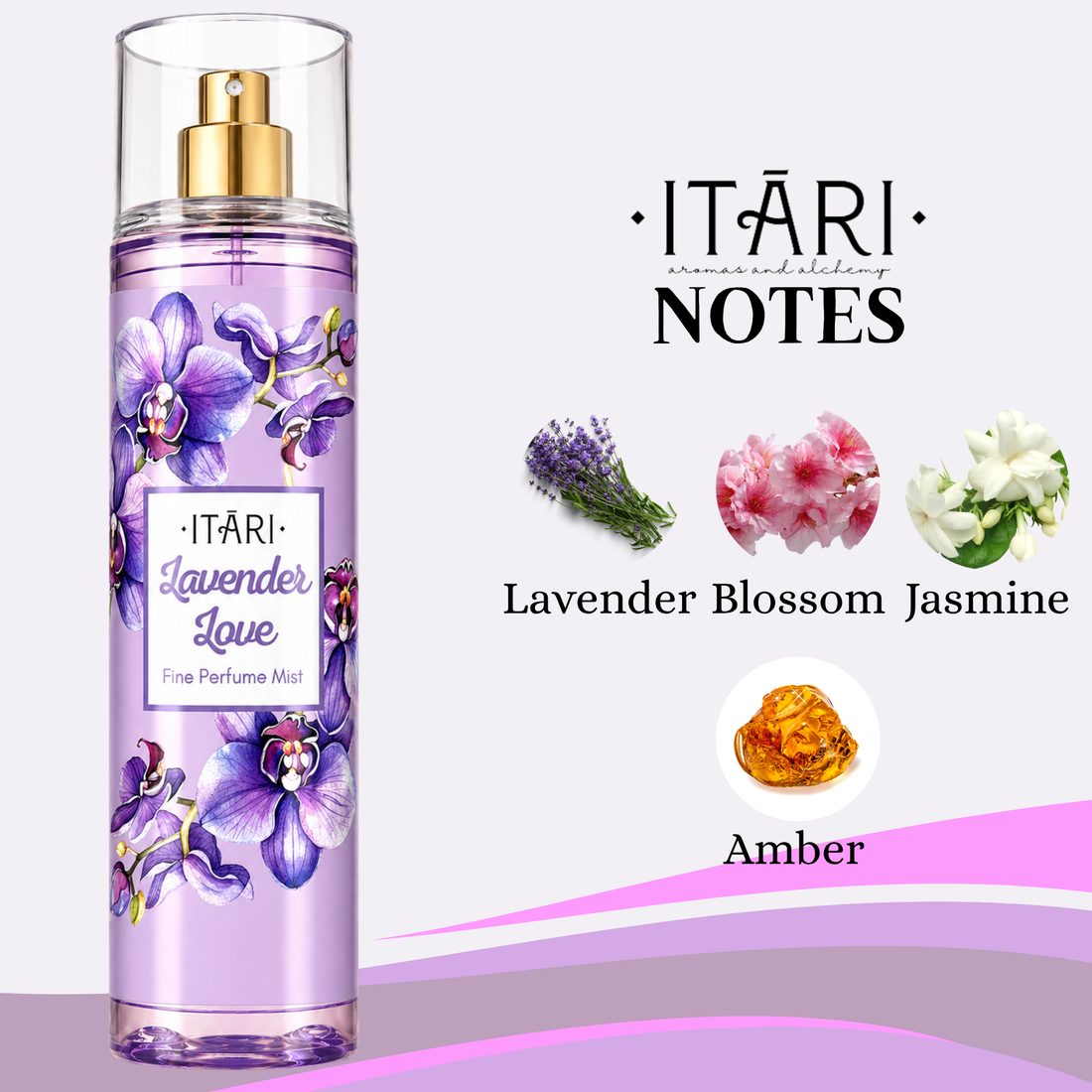 Lavender Love Body Perfume Mist with Notes of Lavender, Orange Blossom & Water Lily 150ml
