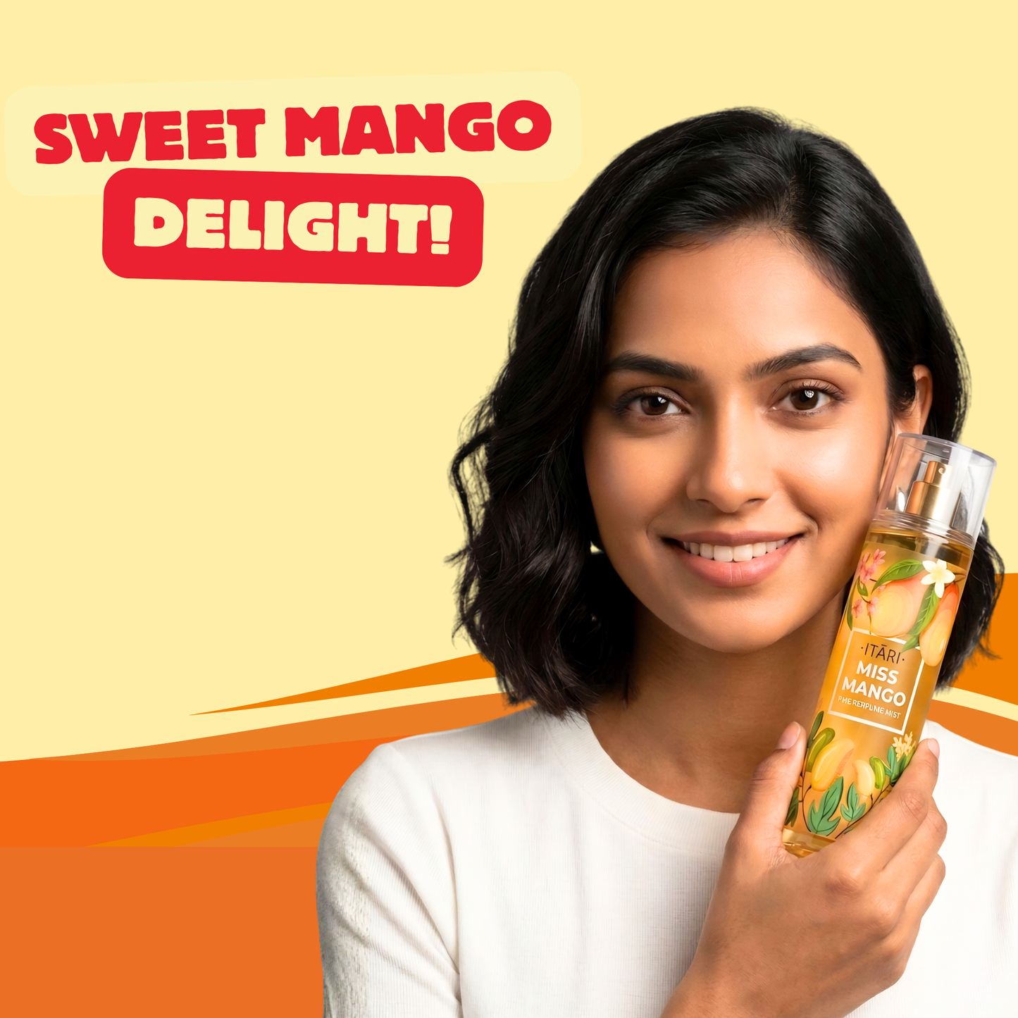 Miss Mango Body Perfume Mist with Notes of Juicy Mango, Nectarine, Water Lily & Musk 120ml