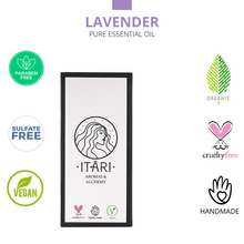 Load image into Gallery viewer, Pure Lavender Essential Oil | 100% Natural Therapeutic Grade Eco Certified
