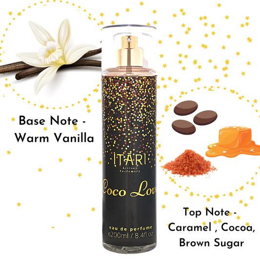 Coco Love - Vanilla, Caramel & Cocoa Body Perfume Mist | 150ml