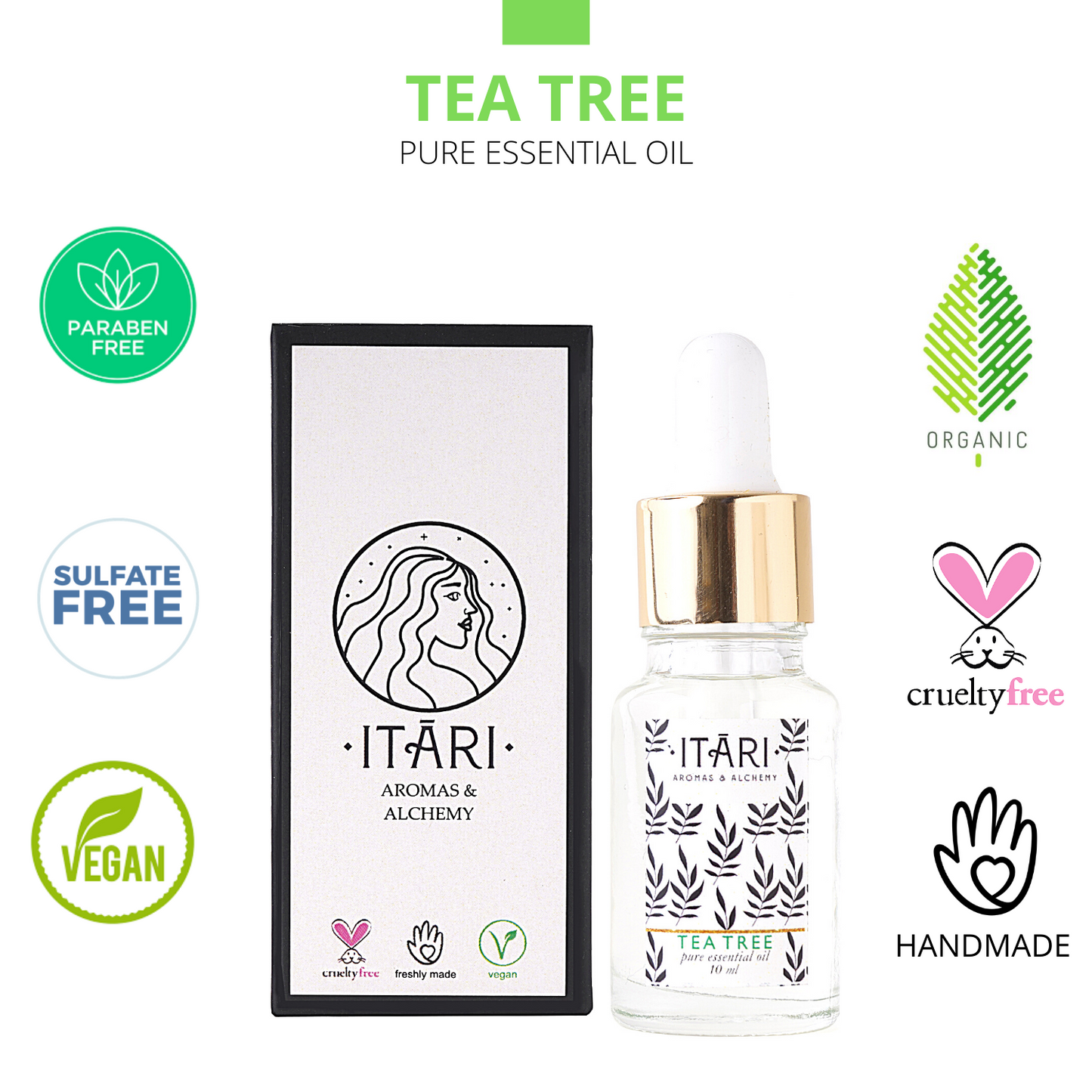Pure Tea Tree Essential Oil | 100% Natural Therapeutic Grade Eco Certified